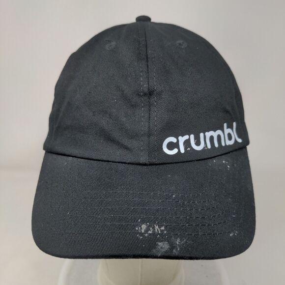 Crumbl Slideback Hat Black One Size Adjustable Vented Holes 6 Panel Cotton - Picture 2 of 8